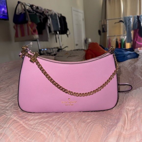 Kate Spade Lavender Shoulder Bag with Gold Chain - Picture 2 of 3